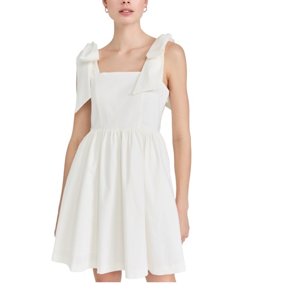 Endless Rose Dresses & Skirts - Endless Rose White Bow Sleeve Mini (Never worn w tags)
